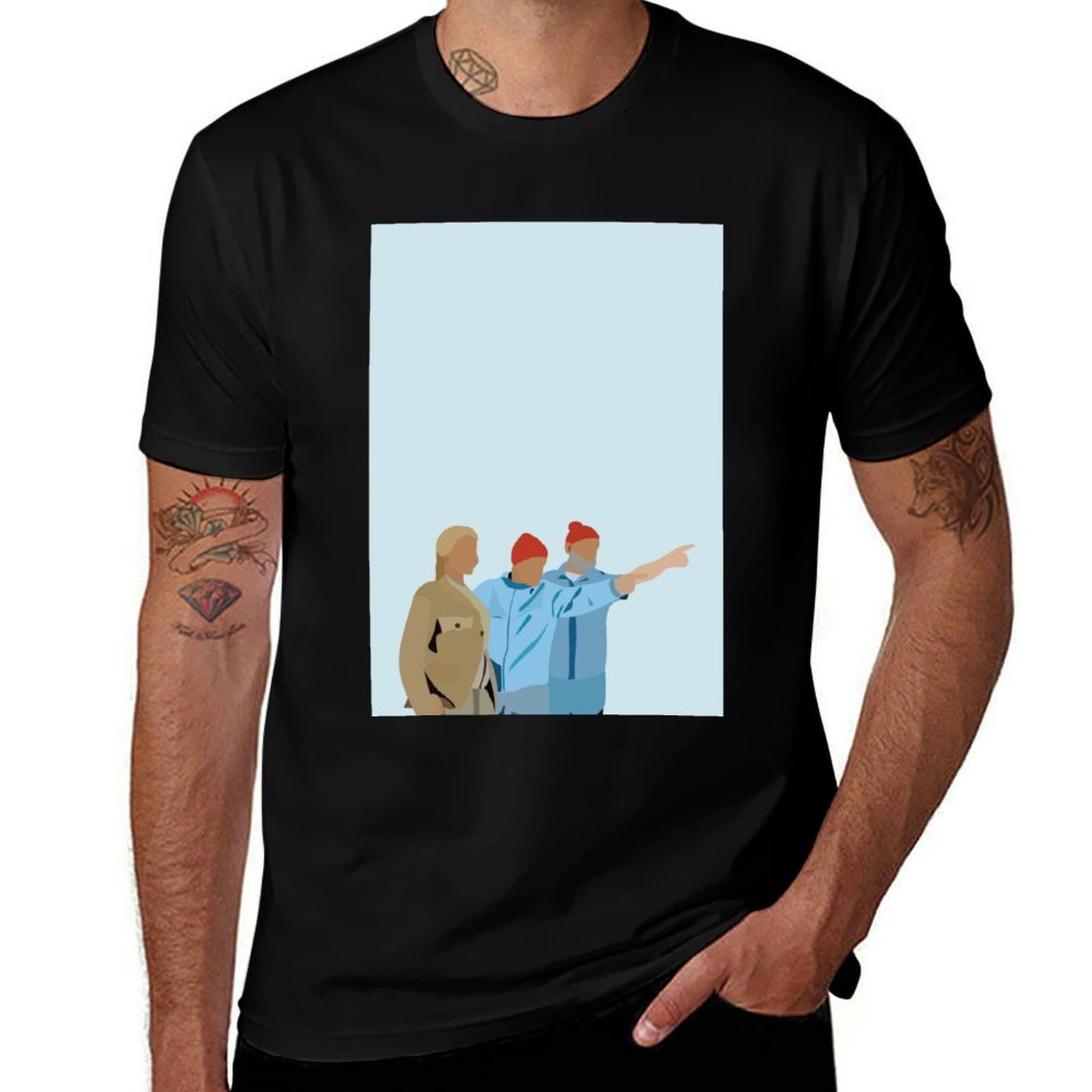 Aquatic Sports Poster - Camiseta Deportiva de Manga Corta Minimal