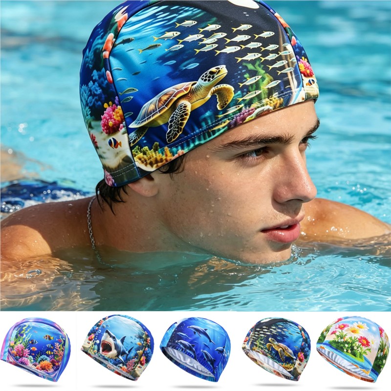 Aquatic Sports Activities - Gorro de Natación Compacto y Portátil