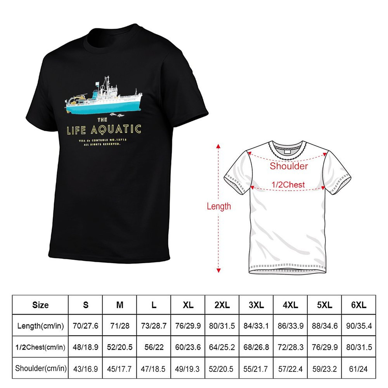 Camiseta The Life Aquatic With - Aquatic Sports Activities reseña y precio